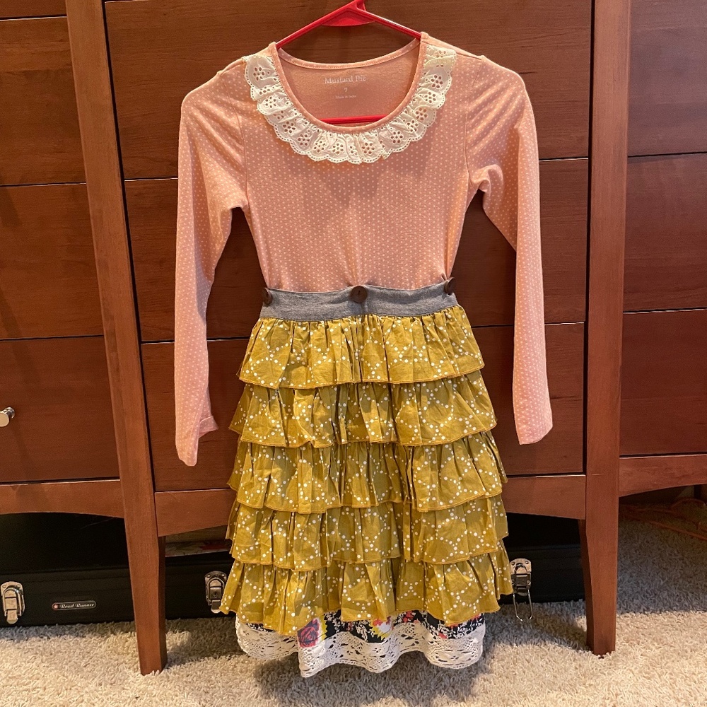 Mustard Pie Long Sleeve Dress